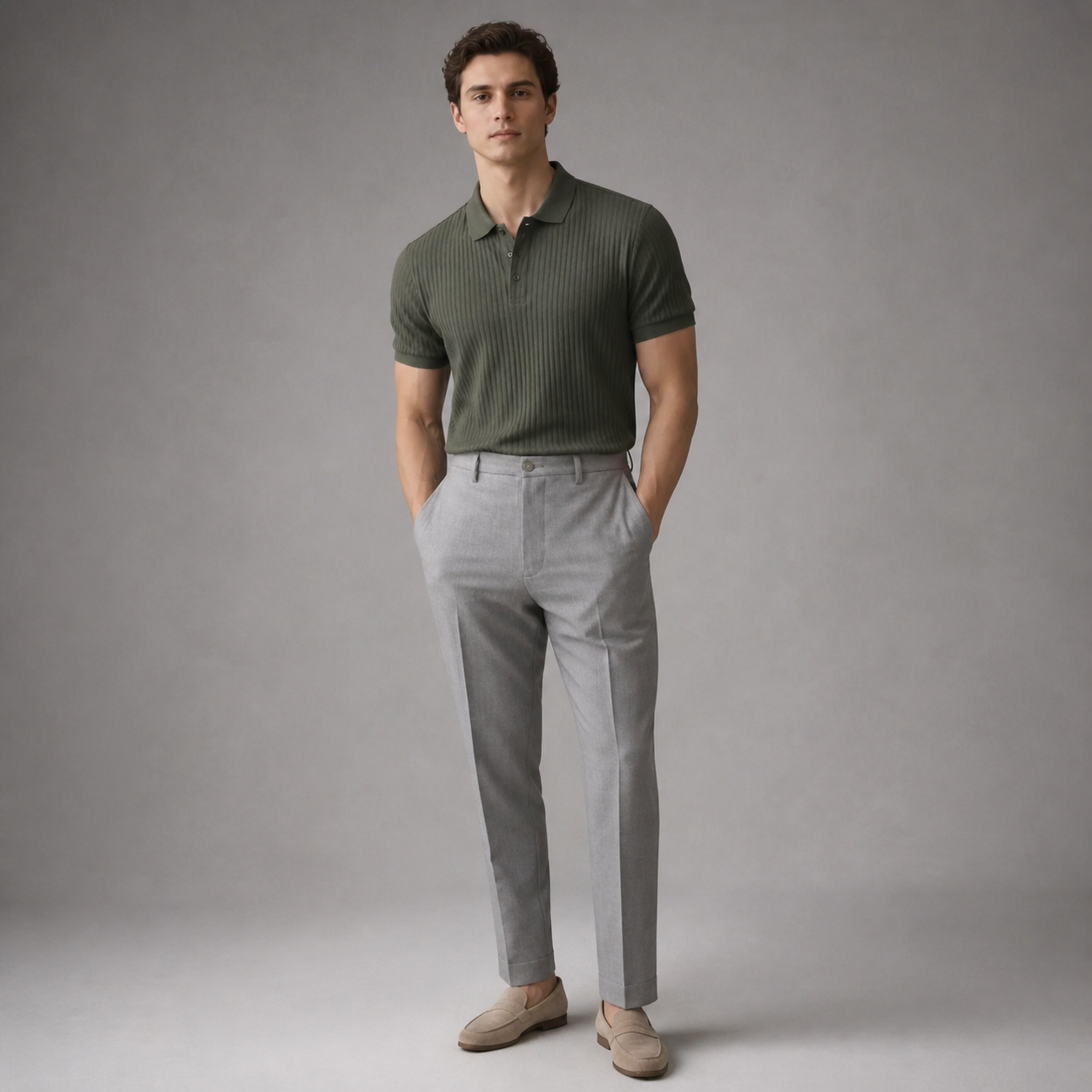 Portofino Ribbed Knit Polo