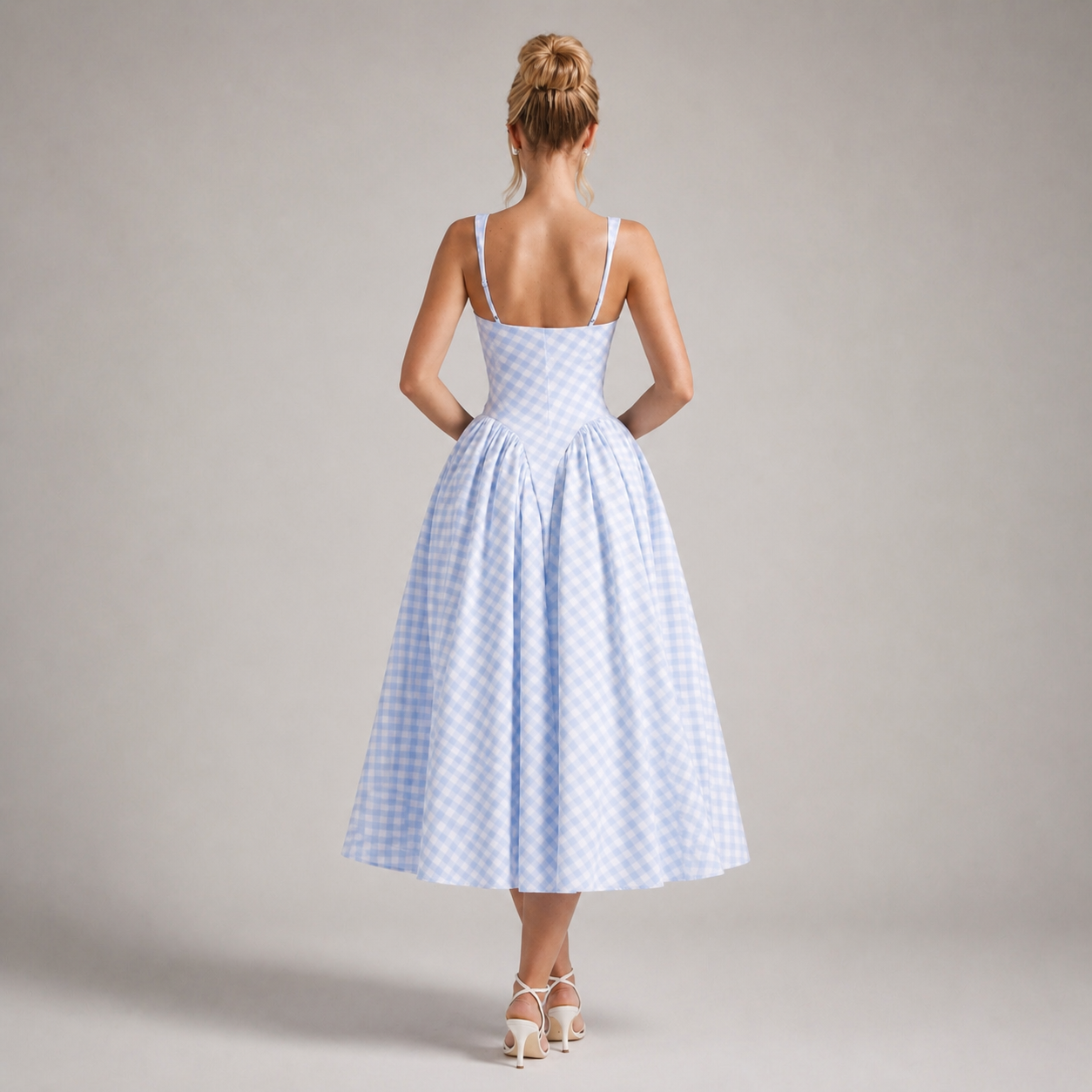 Elara Gingham Dress