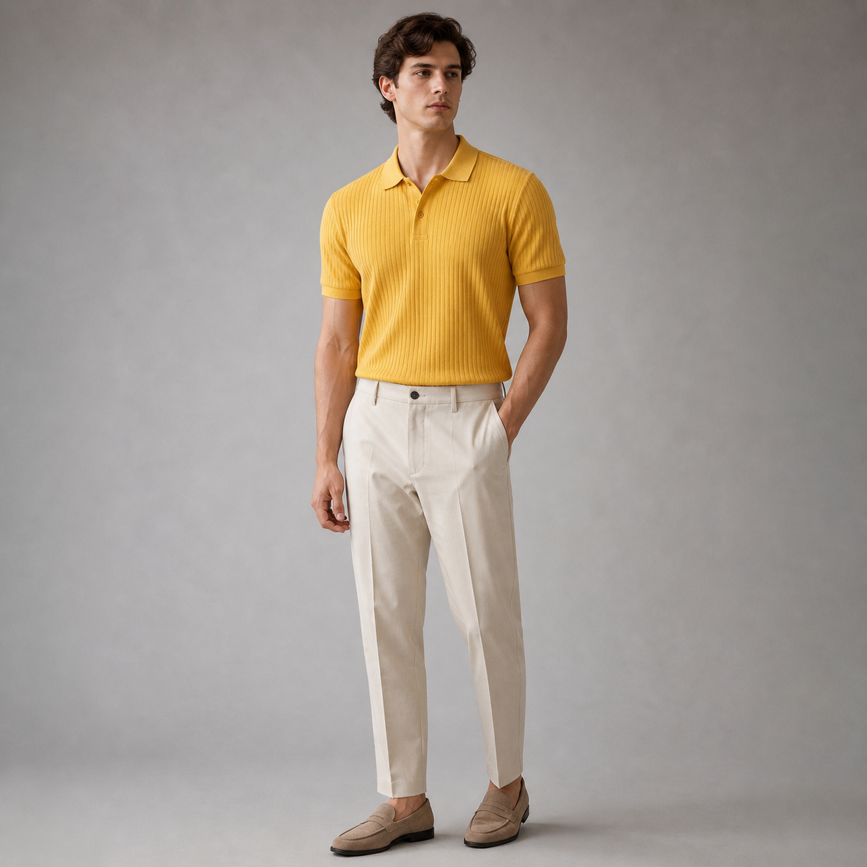 Portofino Ribbed Knit Polo