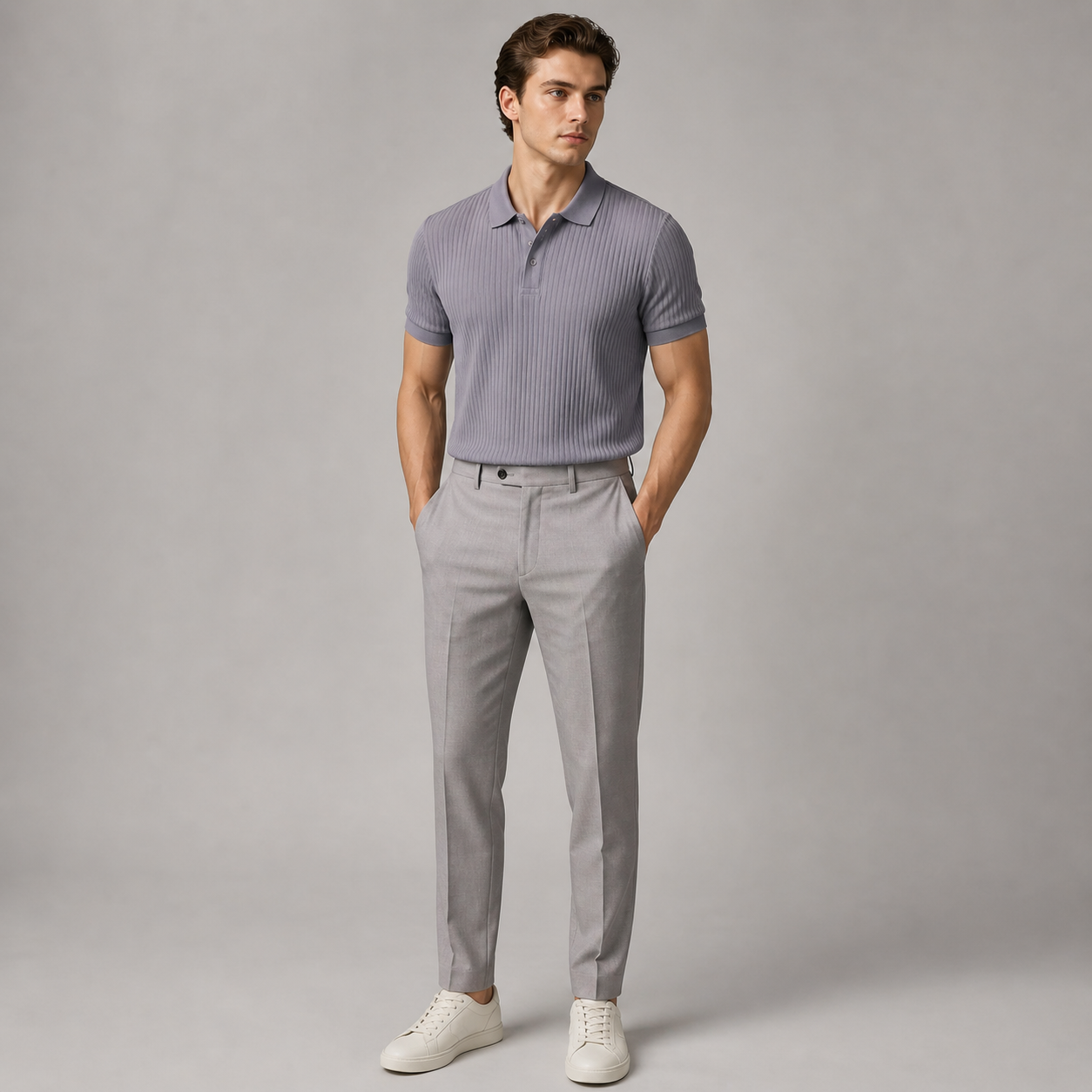 Portofino Ribbed Knit Polo