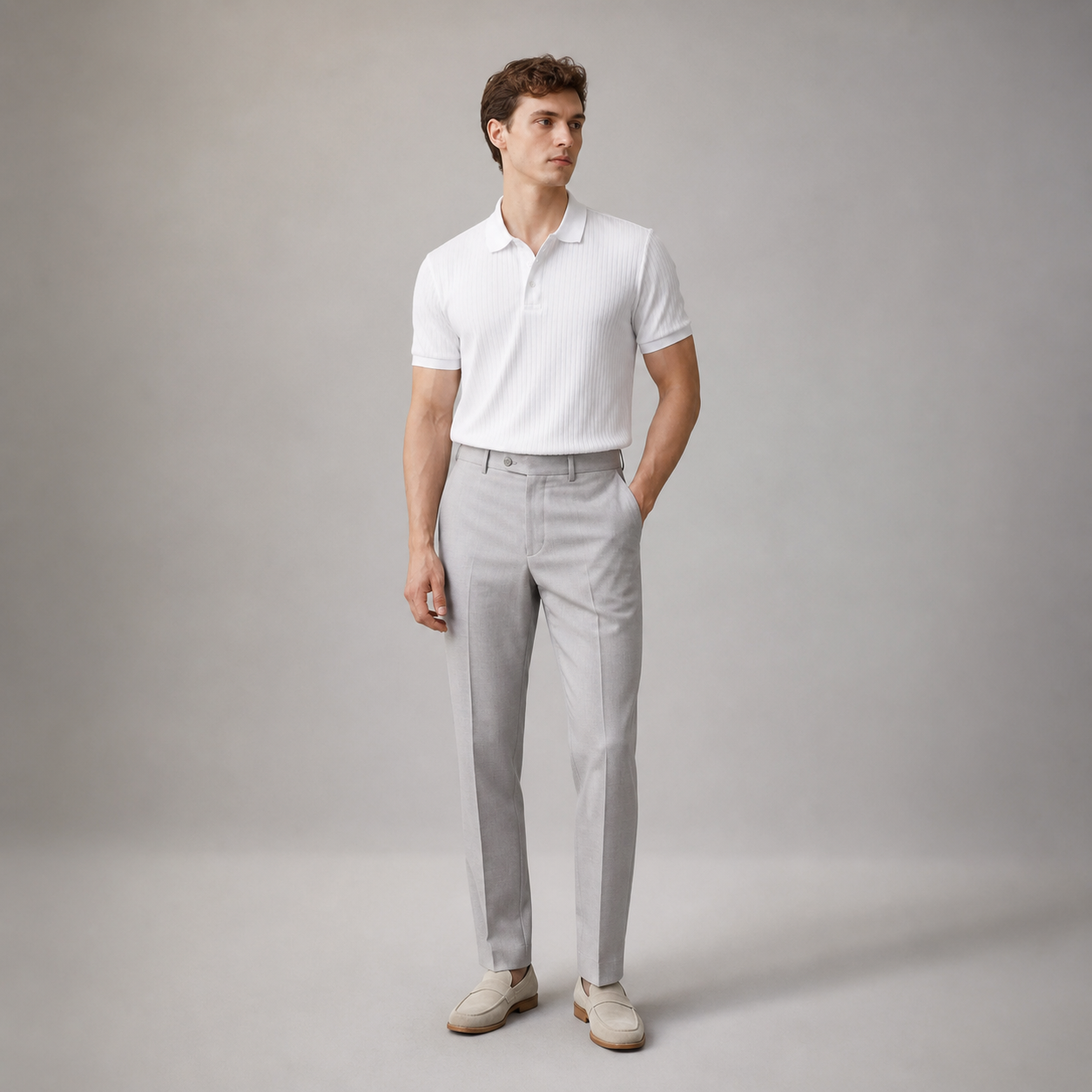 Portofino Ribbed Knit Polo